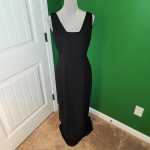 Nicole Miller Long Black Dress Fully Lined - Size 8